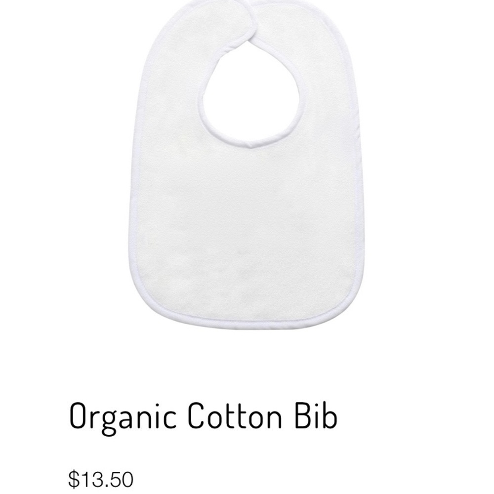Organic cotton bib